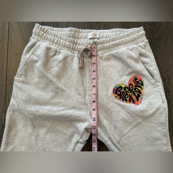 Scotch & Soda Born to Love unisex Joggers Sweat Pants Gray/Cream size Medium - Picture 2 of 13